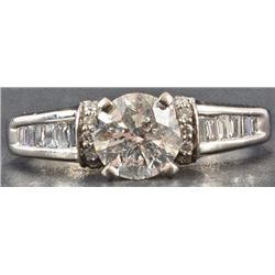 Ladies White Gold Diamond Ring