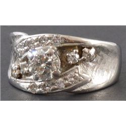 14k White Gold & Diamond Ring
