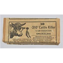 .310 Cattle Killer Smokeless Cartridge Box
