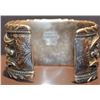 Image 2 : Signed Sterling Silver Turquoise Navajo Bracelet.