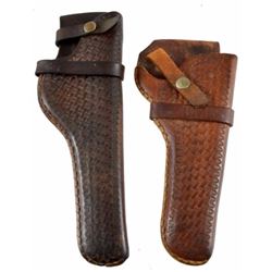 2 E.U. Banks Leather Holsters