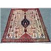 Image 1 : Exhibit Size Geometric Medallion Persian Abadeh Hand Woven Rug 4.7 X 5.6