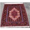 Image 1 : HAND WOVEN HIGHLY DETAILED SQUARE SHAPE PERSIAN SANANDAJ 4.4 X 4.1