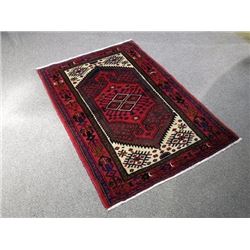 Lustrous Hand Woven High Quality Hamedan Rug 5 x 3.4
