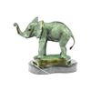 Image 1 : Green Patina Marius Elephant Bronze Sculpture