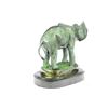 Image 6 : Green Patina Marius Elephant Bronze Sculpture