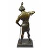 Image 7 : Painted Spelter Sculpture Post Pugnam Picault Bronze Statue on Marble Base Figure