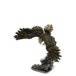 Stunning Eagle Bronze Statue on marble base Figurine
