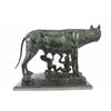 Image 7 : The Capitoline Wolf Bronze Statue on marble base