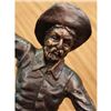 Image 2 : Popular Down Hill Cowboy With Gun Bronze Sculpture on marble base Statue