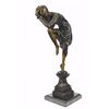 Image 9 : Juliet Striking Pose Dancer Bronze Sculpture on Marble Base Satue
