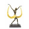 Image 1 : Mirval Ribbon Dancer Bronze Sculpture on marble base Statue
