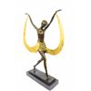 Image 4 : Mirval Ribbon Dancer Bronze Sculpture on marble base Statue
