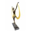 Image 8 : Mirval Ribbon Dancer Bronze Sculpture on marble base Statue