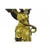 Image 3 : Beautiful Angel Sits On Celestial Throne Bronze Sculpture
