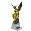 Image 9 : Beautiful Angel Sits On Celestial Throne Bronze Sculpture