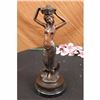 Image 7 : Nude Hawaiian Princess Bronze Sculpture on marble base Statue