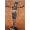 Image 7 : Bronze Statue on Marble Base Sculpture