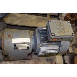 SEW Eurodrive 1.5 HP, 3 Phase Electric Motor & Gear Box