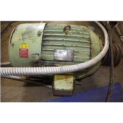 25 HP Electic, 3 Phase Motor with Pulley