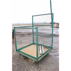 Two Safety Man Lift Cages for a Fork Lift