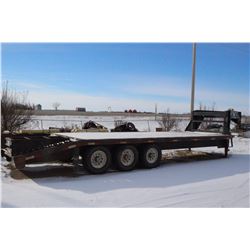 Fifth Wheel Flatdeck Trlr.; 3 - 7,000 lb. Axles - 26 Ft. Deck