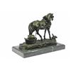 Image 6 : Show Horse Equestrian Ranch Farm Bronze Statue on Marble Base Sculpture