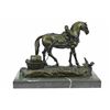 Image 7 : Show Horse Equestrian Ranch Farm Bronze Statue on Marble Base Sculpture