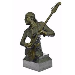 Jimmy Hendrix Playing His Guitar Collectible Sculpture
