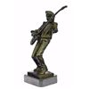 Image 1 : Guitar Player Singer Bronze Sculpture on Marble base Statue
