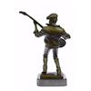 Image 7 : Guitar Player Singer Bronze Sculpture on Marble base Statue