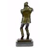 Image 7 : Trumpet Player Bronze Sculpture on marble base Statue