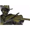 Image 3 : Cowboy Playing Violin Bronze Sculpture on Marble Statue
