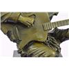 Image 2 : Musician Guitar Player Bronze Figurine on marble base Statue