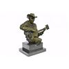 Image 5 : Musician Guitar Player Bronze Figurine on marble base Statue