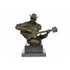 Image 9 : Musician Guitar Player Bronze Figurine on marble base Statue