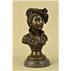 Image 1 : Elegant Female Bust Bronze Sculpture on marble base Statue