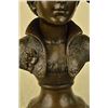 Image 2 : Elegant Female Bust Bronze Sculpture on marble base Statue