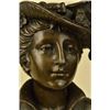 Image 3 : Elegant Female Bust Bronze Sculpture on marble base Statue
