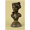 Image 4 : Elegant Female Bust Bronze Sculpture on marble base Statue