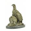 Image 5 : Two Baby Eagles Bronze Sculpture on marble base Statue