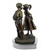 Image 5 : First Kiss Bronze Sculpture on marble base Figurine