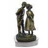 Image 9 : First Kiss Bronze Sculpture on marble base Figurine