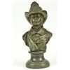 Image 1 : Fireman In Action Bronze Statue on Marble Base Figurine