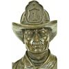 Image 2 : Fireman In Action Bronze Statue on Marble Base Figurine