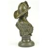Image 6 : Fireman In Action Bronze Statue on Marble Base Figurine