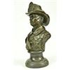 Image 8 : Fireman In Action Bronze Statue on Marble Base Figurine