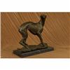 Image 4 : Large greyhound whippet genuine hot cast bronze statue