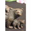Image 4 : Mama Bear with Cubs Bronze Figurine
