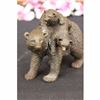 Image 1 : Black Bear Mother Cub Bronze Sculpture on Marble base Statue